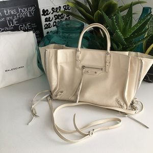 BALENCIAGA CALFSKIN MINI PAPIER A4 ZIP CROSSBODY